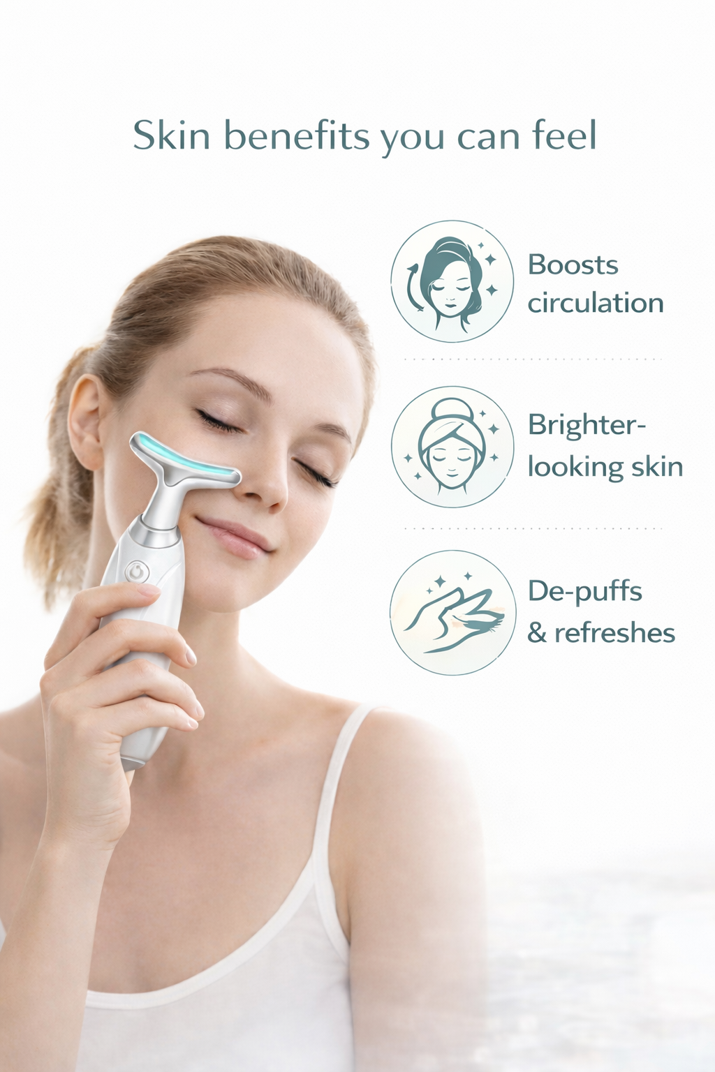 Neck & Face LED Microcurrent Lifting Device