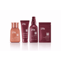 Set of skincare products with 'itk' branding on a white background