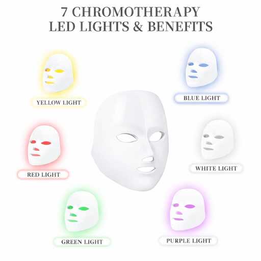 LED Face Mask | 7-Color Light Therapy Mask for Clear, Radiant Skin