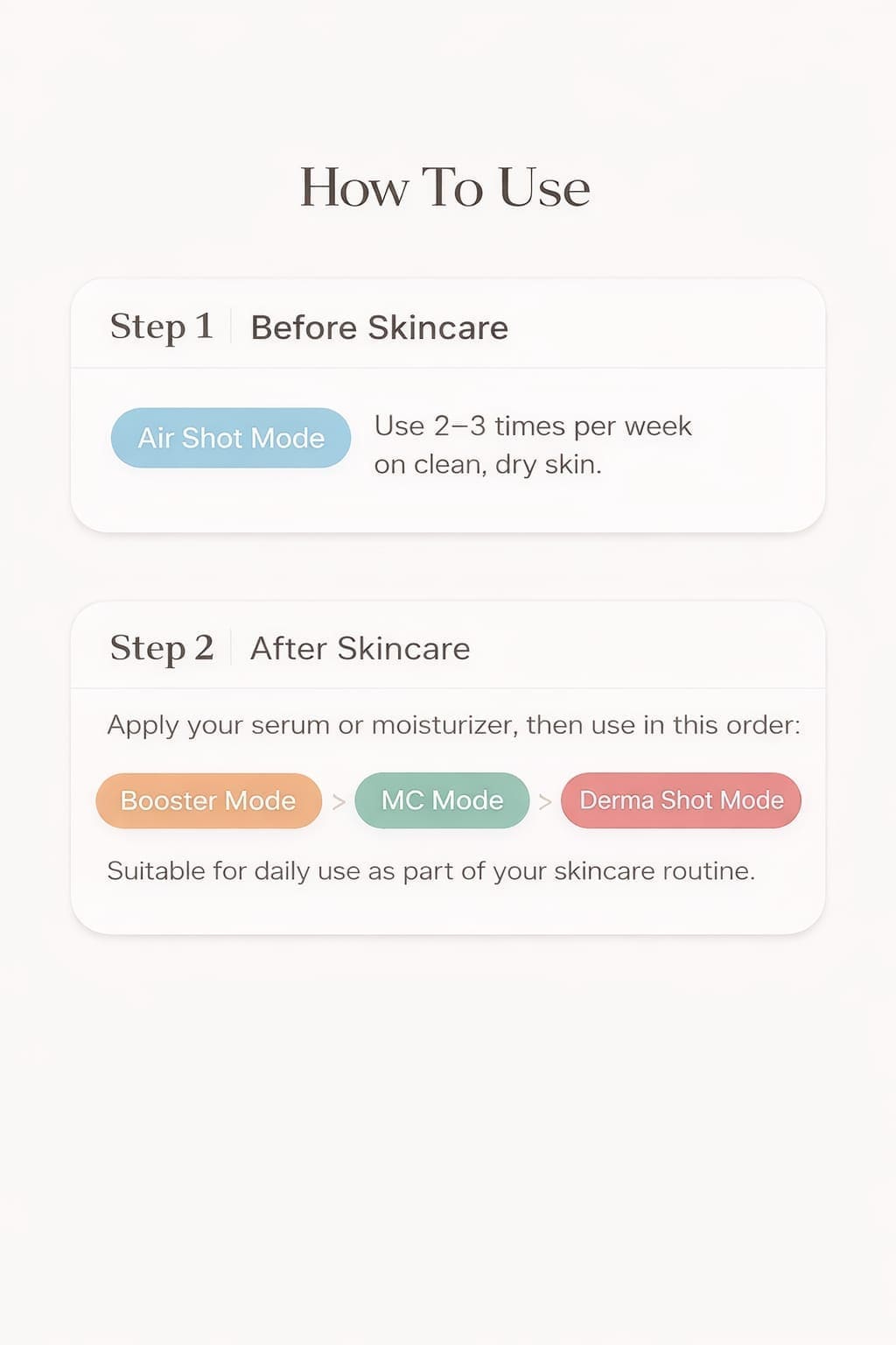 Booster Pro 6-in-1 Glass Glow Beauty Massager | Clear, Radiant & Firmer-Looking Skin | Korean Skincare (Pink)