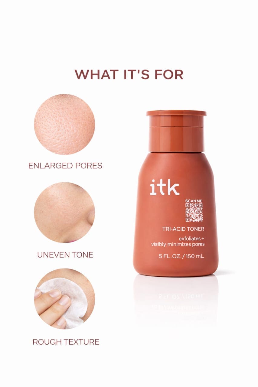 Niacinamide Tri-Acid Toner – Exfoliate, Reduce Pores & Fade Dark Spots
