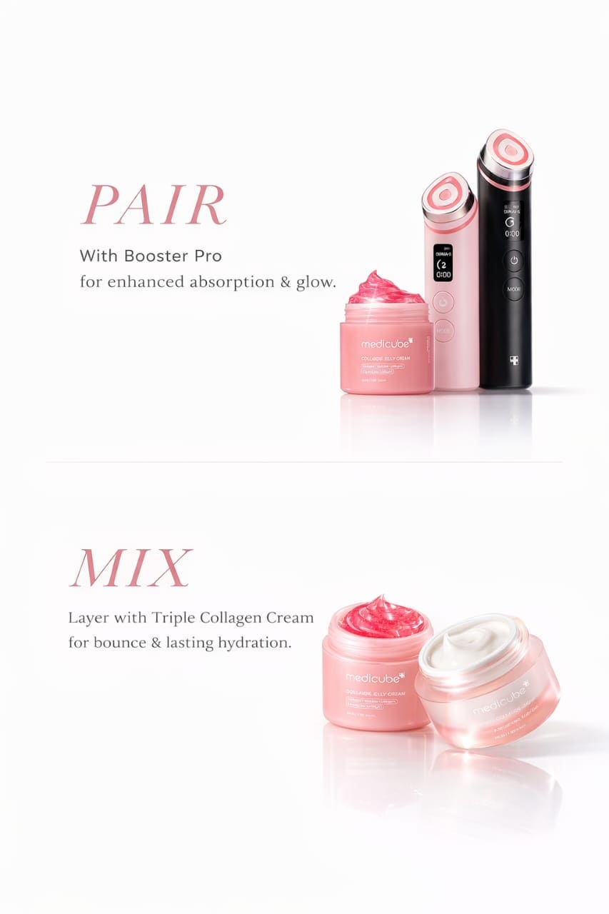 Collagen Jelly Cream with Niacinamide – Deep Hydration for Plumper, Firmer-Looking Skin | 24H Glow