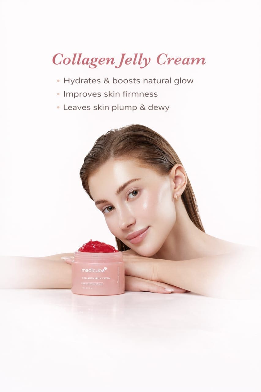 Collagen Jelly Cream with Niacinamide – Deep Hydration for Plumper, Firmer-Looking Skin | 24H Glow