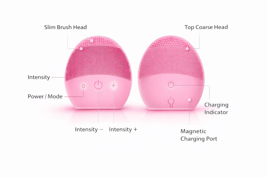 Electric Silicone Cleansing Instrument Wash Face and Shrink Pores Cleaner