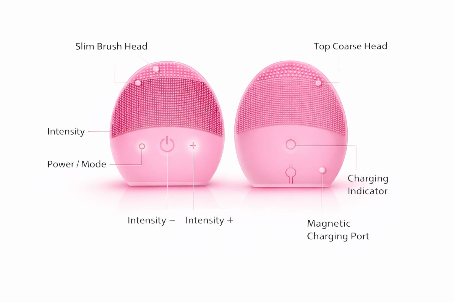 Electric Silicone Cleansing Instrument Wash Face and Shrink Pores Cleaner